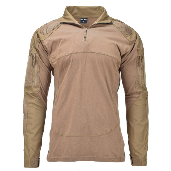 Chemises de combat de style militaire de marque Mil-Tech, couleur coyote foncé BDU