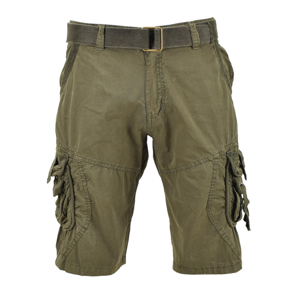 Short de combat militaire prélavé de style vintage en olive de marque Mil-Tec Allemagne
