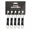 TAC MAVEN Tactical 5mm Aluminum Carabiner Clips 5 Pack Outdoor Camping Keychain
