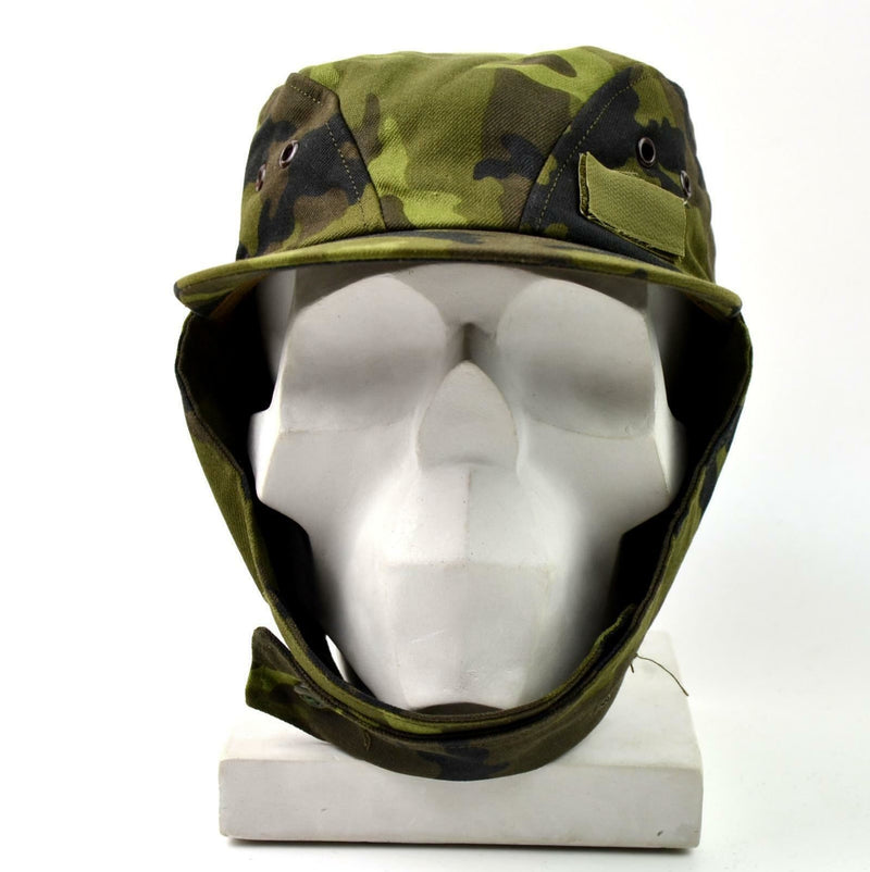 Casquette militaire originale de l'armée tchèque M 95 camouflage CZ chapeau de combat sur le terrain woodland NEUF