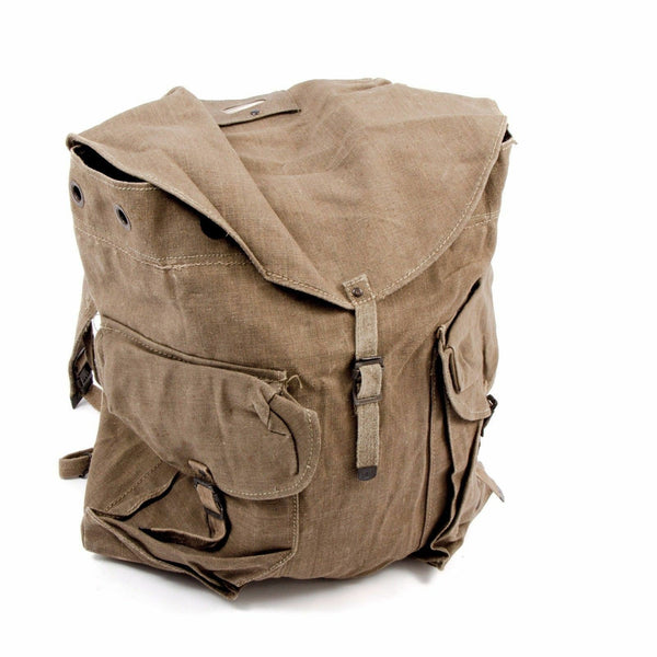 Sac à dos vintage original de l'armée italienne de montagne Grand sac en toile taille XL