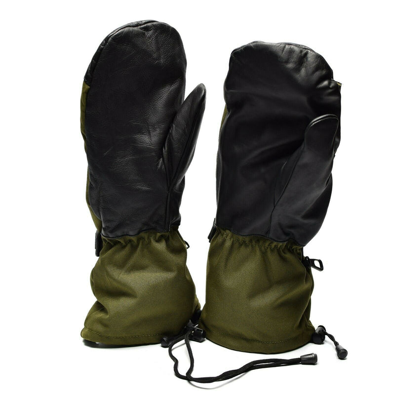 Original Dutch army Olive mittens Trigger finger military issue gore-tex gloves