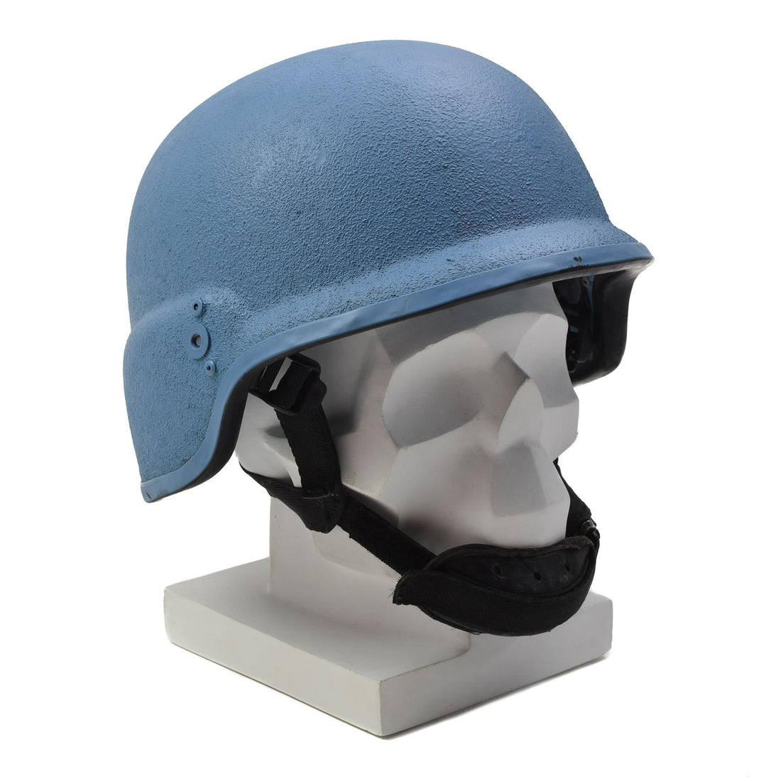 Original German Military Kevlar Helmet Surplus Headgear Collectible UN Blue
