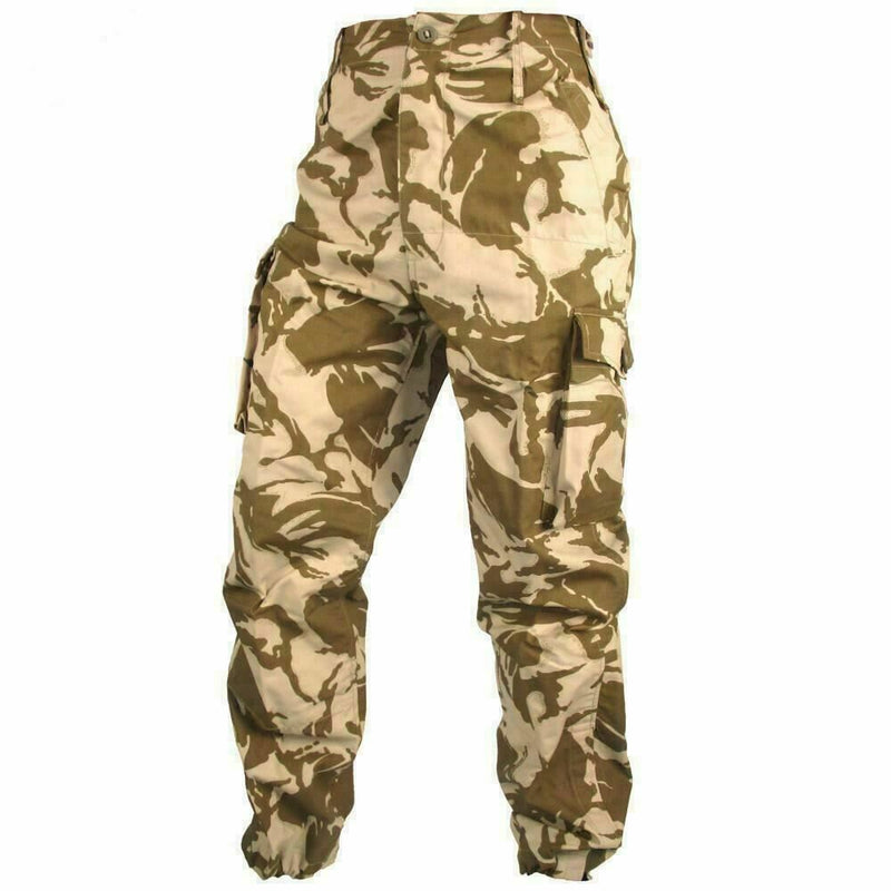 Véritable pantalon de combat de l'armée britannique Pantalon militaire du désert coupe-vent NEUF