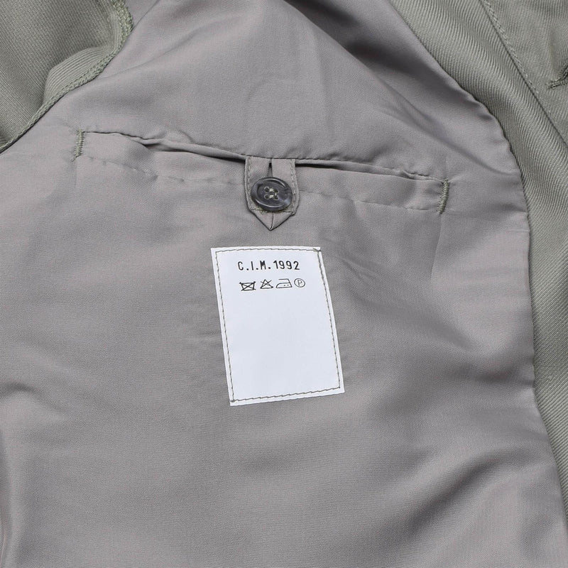 Véritable veste militaire française chemisier ike chemise gris vintage surplus blouson NEUF