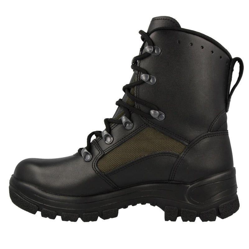 Véritables bottes de combat militaires allemandes en cuir et textile, chaussures de terrain tactiques NEUVES