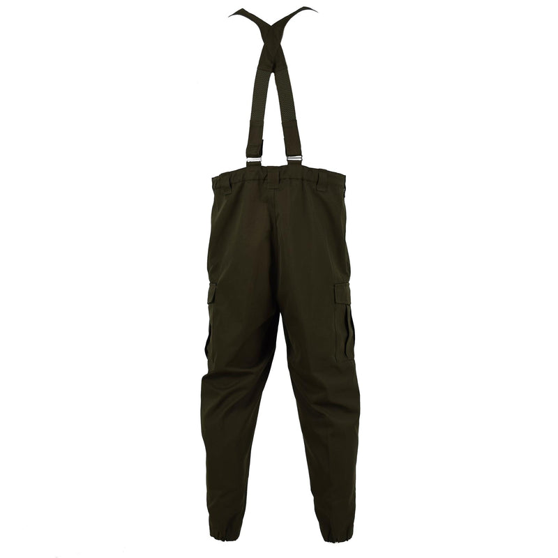 Pantalon de combat authentique de l'armée autrichienne, salopette militaire olive OD avec bretelles NEUF