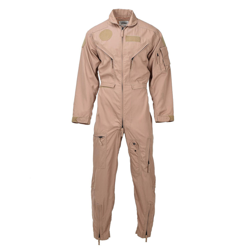 Combinaison de vol militaire néerlandaise originale en aramide résistante à la chaleur Kaki