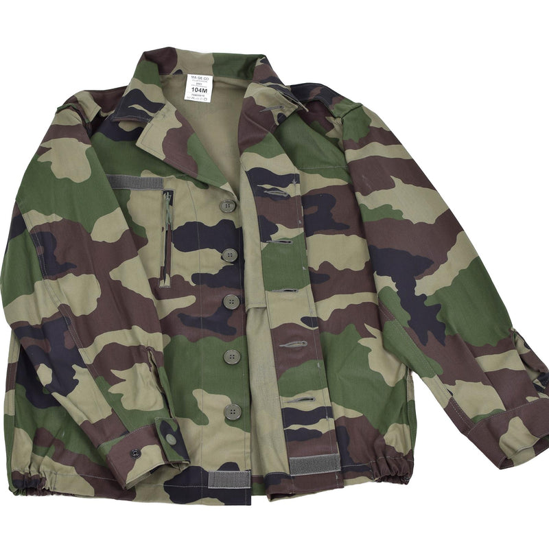 Véritable veste de combat F2 de l'armée française fatigue camouflage CE surplus militaire NEUF