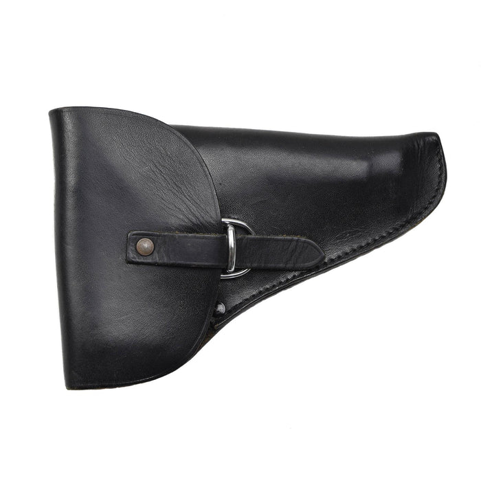 Original Italy Military Pistol black leather Holster gun holder for beretta belt - GoMilitar