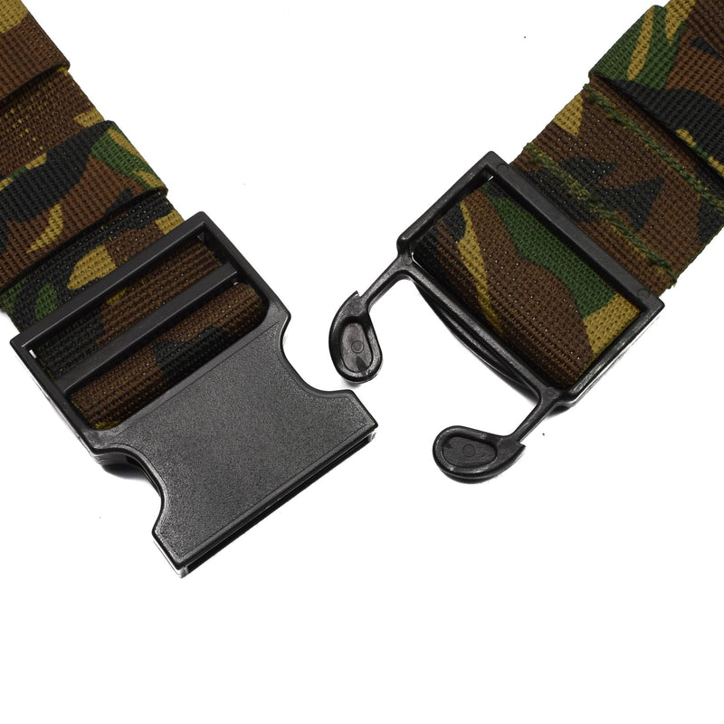 Ceinture tactique originale des troupes de campagne de l'armée néerlandaise en sangle militaire Woodland NEUF