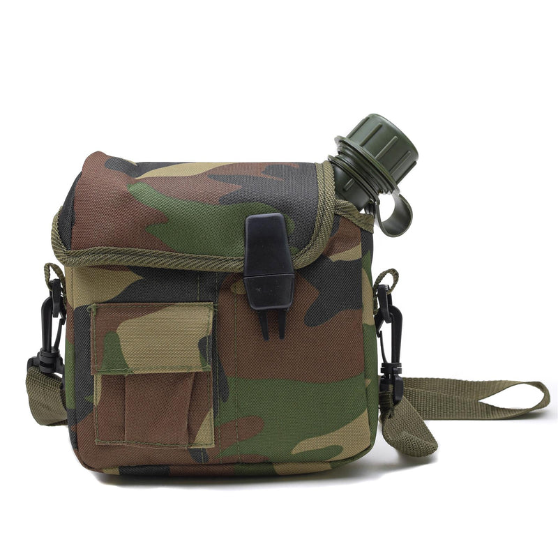 Gourde style militaire américaine 2 litres motif Alice Woodland bandoulière