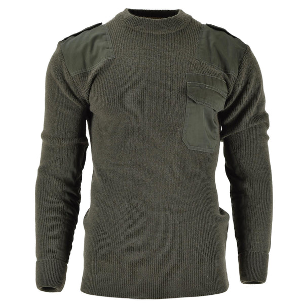 Pull Homme de marque Mil-Tec Pull Allemand Pull Commando Pull Olive OD Laine