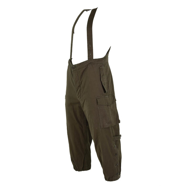 Pantalon thermique original de l'armée autrichienne Pantalon à bretelles pour temps froid de la Bundeswehr