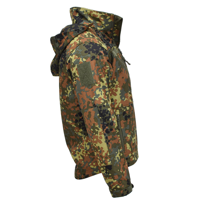 MIL-TEC Softshell jacket SCU 14 German flecktran camo outdoor hiking outerwear