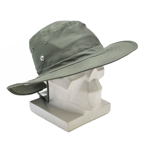 Chapeau de brousse de style militaire de marque MFH, casquette seau de style panama de jungle d'été olive NEUF