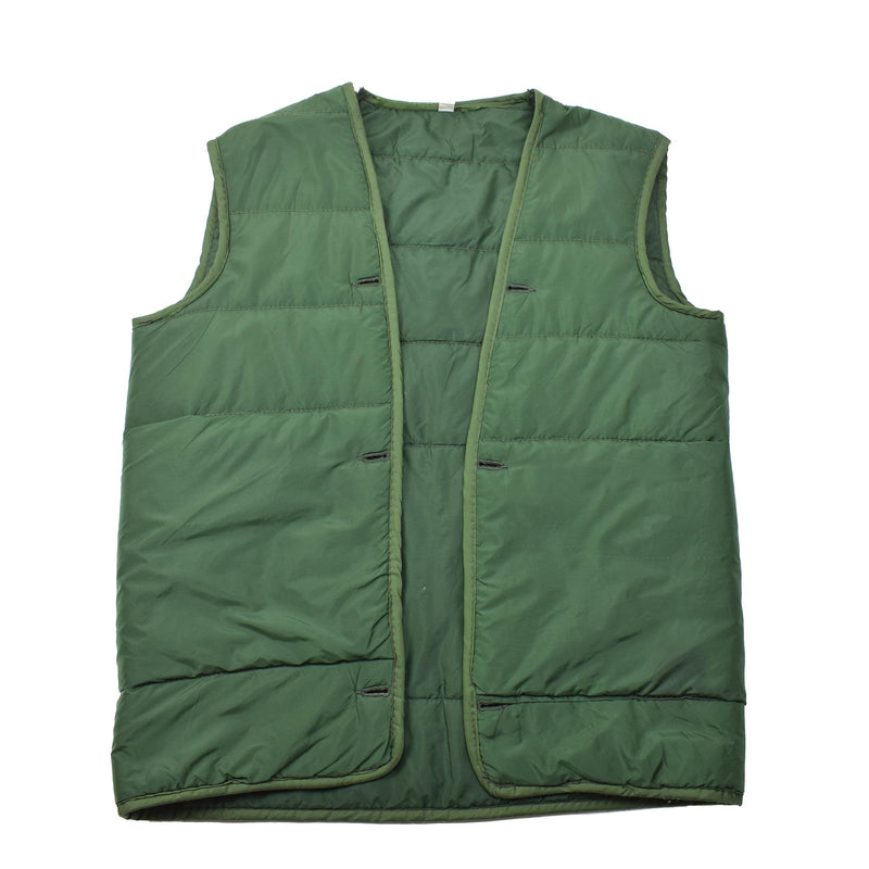 Veste militaire grecque originale M65 sans manches, gilet de doublure, surplus de l'armée grecque