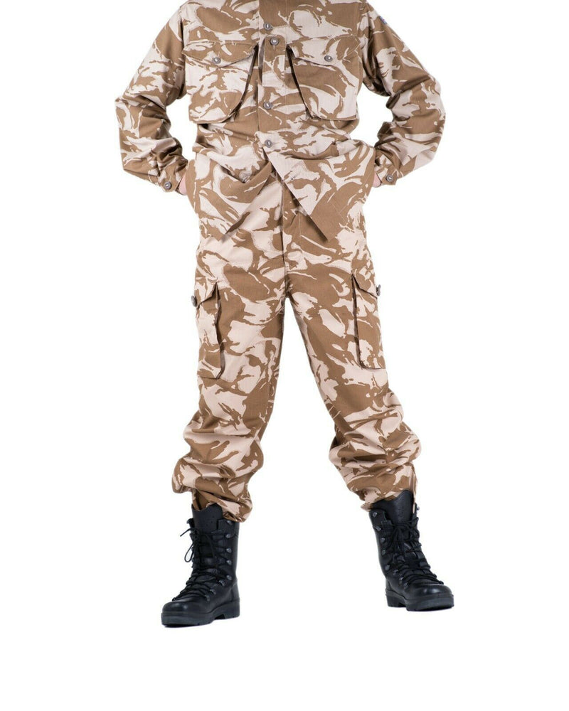 Véritable pantalon de combat de l'armée britannique Pantalon militaire du désert coupe-vent NEUF