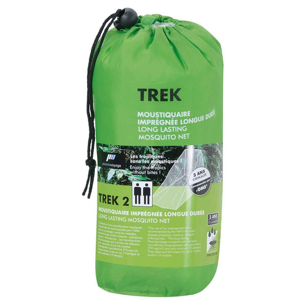 Pharmavoyage moustiquaire de camping Trek 2 protection anti-insectes Blanc
