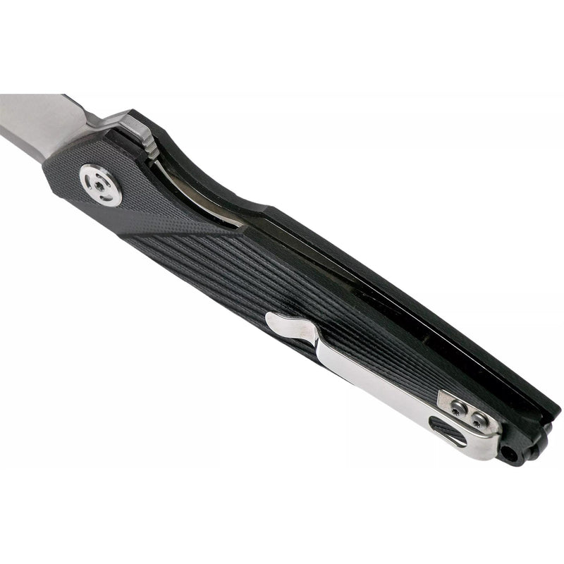 Couteau de poche pliant de marque Fox Knives METROPOLIS en acier inoxydable 440C avec revêtement satiné