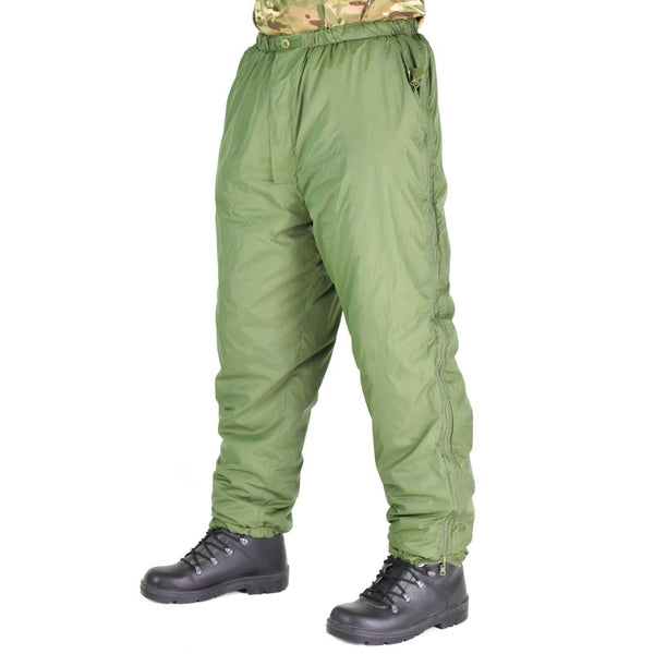Pantalon réversible de l'armée britannique thermique vert kaki pantalon doux pour temps froid