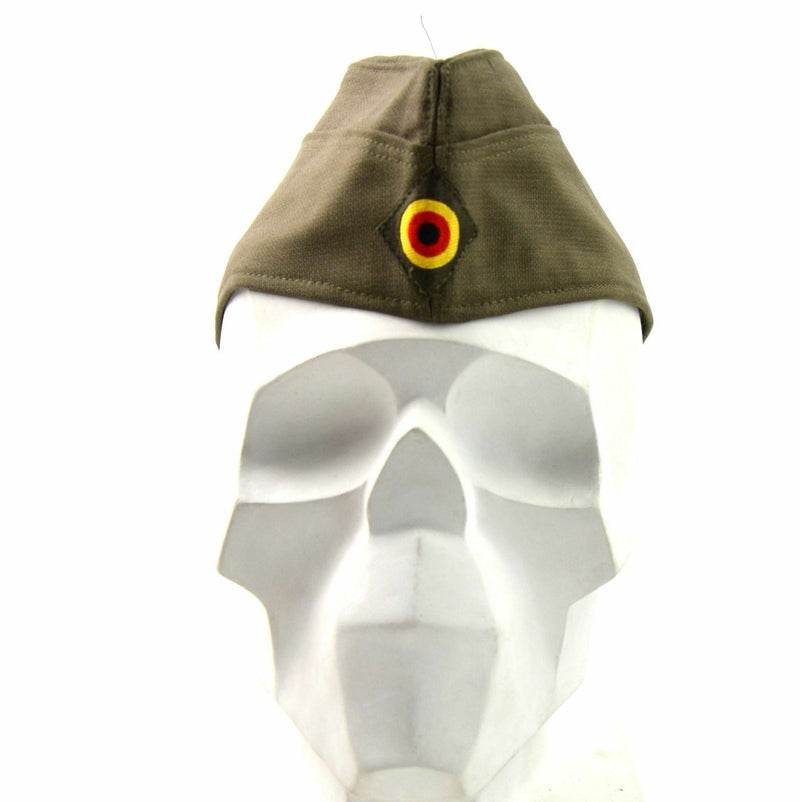 Véritable casquette de l'armée allemande, chapeau olive, casquette de garnison, neuf