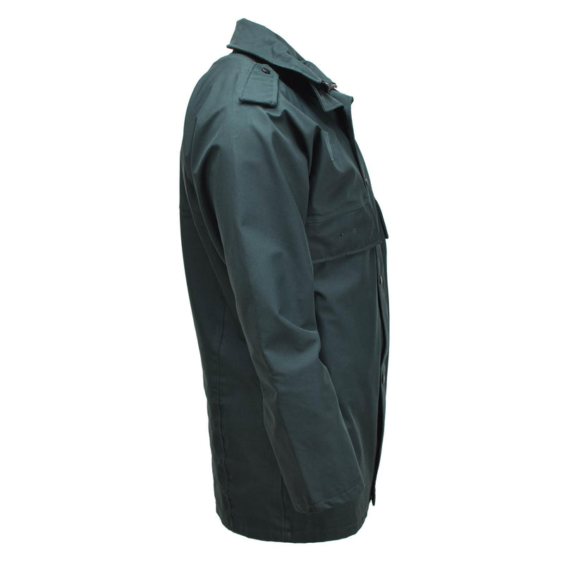 Anorak imperméable original de la police britannique, parka imperméable non doublée, vert