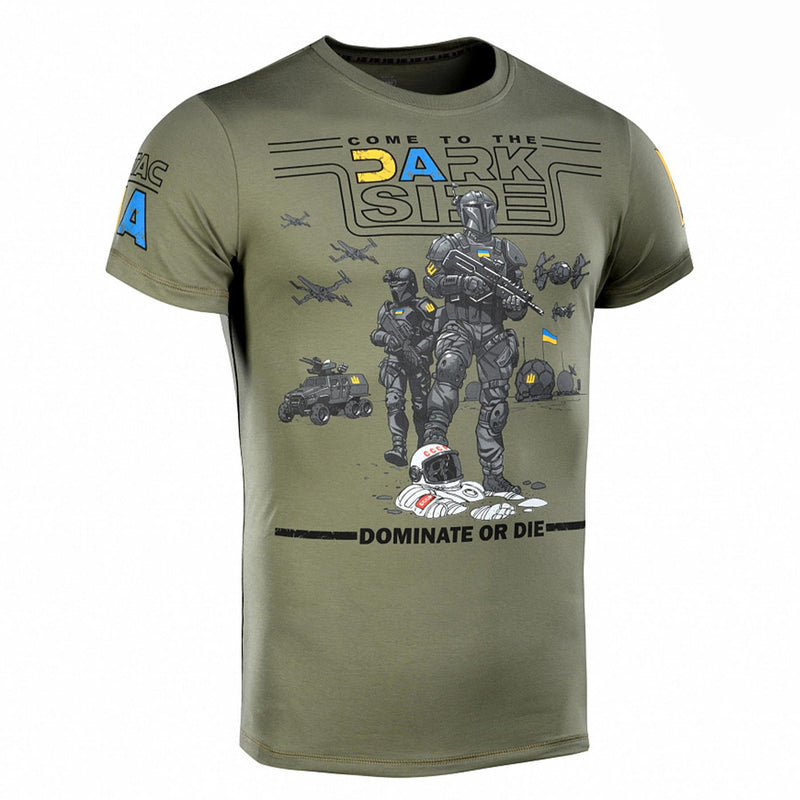 T-shirt classique de style militaire M-TAC sous-vêtement à manches courtes drapeau ukrainien Olive