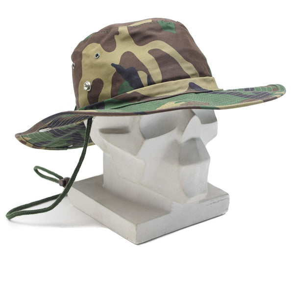 Chapeau de style militaire de marque MFH, casquette seau d'été panama jungle woodland NEUF