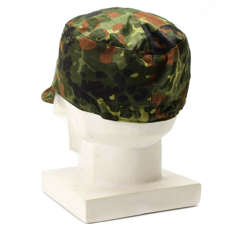 Véritable casquette de l'armée de l'air allemande originale flecktarn camo peak hat militaire NEUF