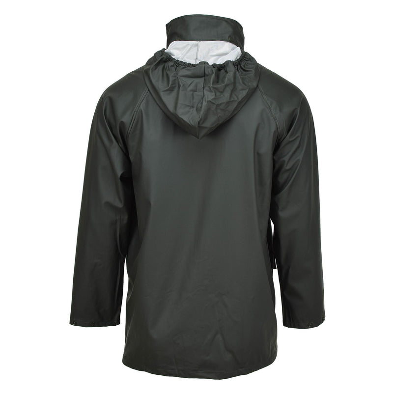 Veste de pluie de l'armée belge authentique, imperméable, légère, olive, NEUF