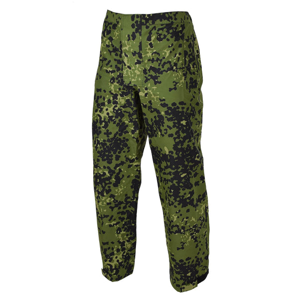 Pantalon de pluie de camouflage militaire danois d'origine M84, pantalon de combat imperméable