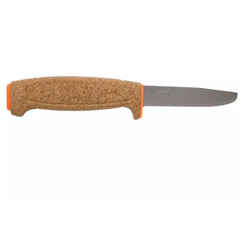 MORAKNIV Couteau dentelé flottant lame fixe universelle en acier inoxydable orange