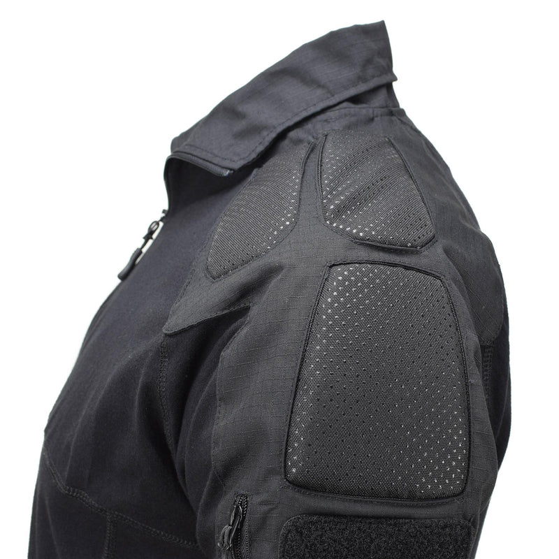 Chemise de combat tactique durable de style militaire de marque Mil-Tec Chimera noire