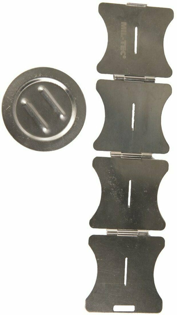 Support de cuisine de camping Réchaud pliable en acier inoxydable avec pochette Compact et léger