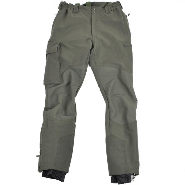 Pantalon alpin OD authentique de l'armée française avec protection cheville et bretelles NEUF