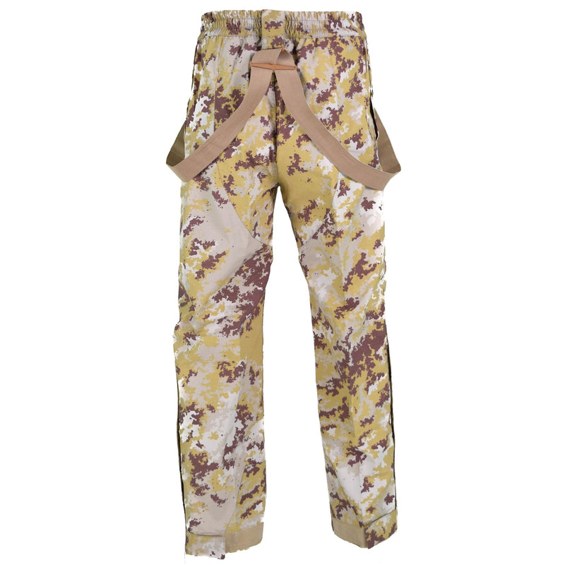 Pantalon de travail original des forces aériennes italiennes Bib &amp; Brace Vegetata desert camo NEUF