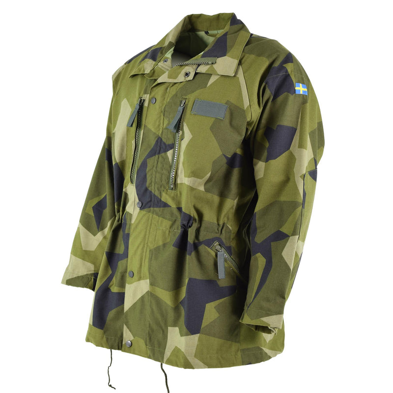 Veste lourde originale de l'armée suédoise M90 ​​avec camouflage éclaté pour troupes militaires sur le terrain NEUF