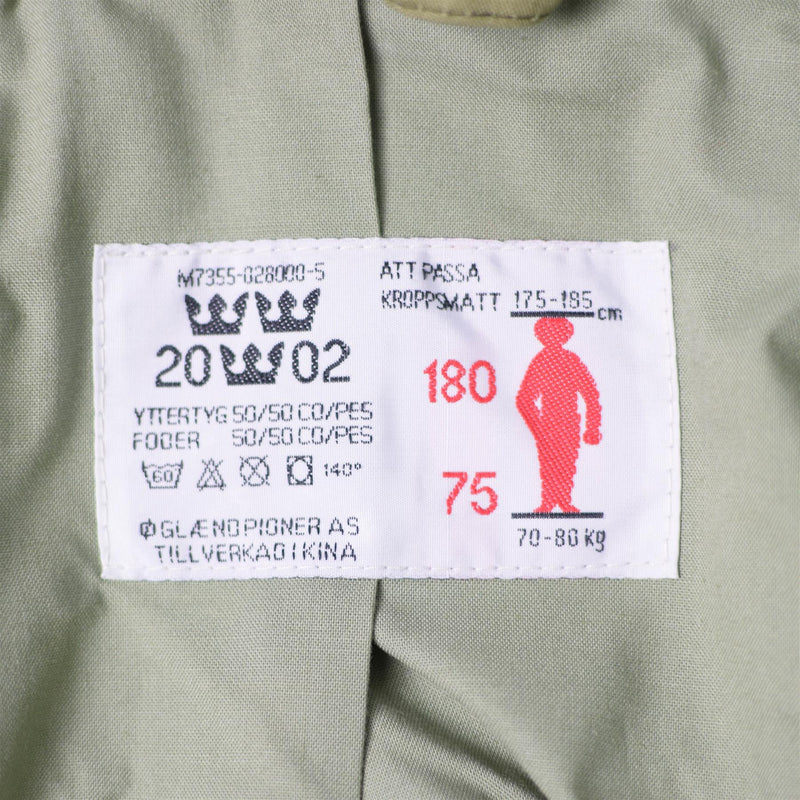 Veste de combat de campagne originale de l'armée suédoise M90 ​​avec camouflage éclaté NEUF