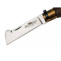 Couteau à greffer pliant Antonini Old Bear 7,5 cm en acier inoxydable manche en noyer