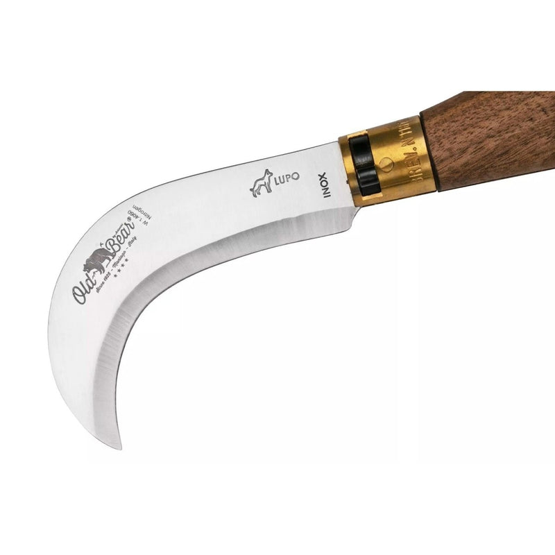 Antonini Old Bear Folding Pruning Knife 9,5cm Stainless Steel Walnut Handle - GoMilitar