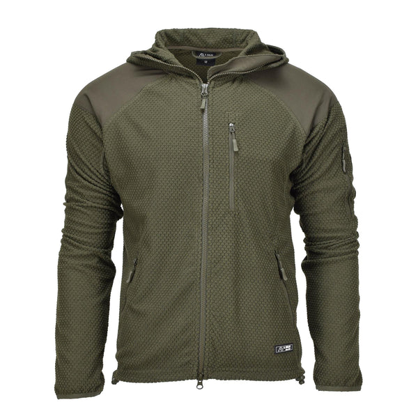 Veste thermique polaire style militaire de marque Blochl à capuche renforcée olive NEUF