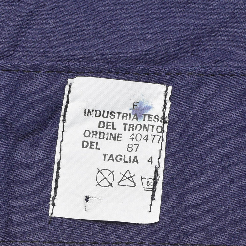 Veste de travail bleue originale de l'armée de l'air italienne, uniforme vintage pour équipage, NEUF