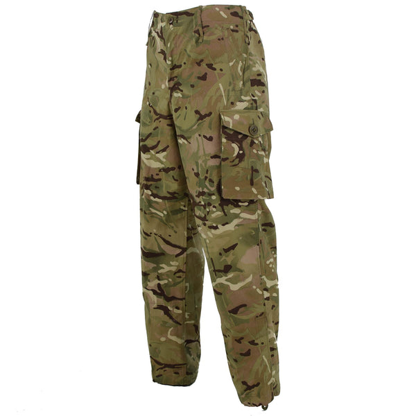 Pantalon de combat militaire MTP authentique de l'armée britannique pour troupes de campagne, coupe-vent