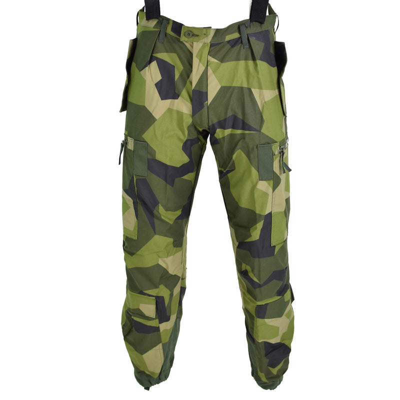 Pantalon de tanker thermique suédois d'origine m90 camouflage éclats pantalon BDU NEUF