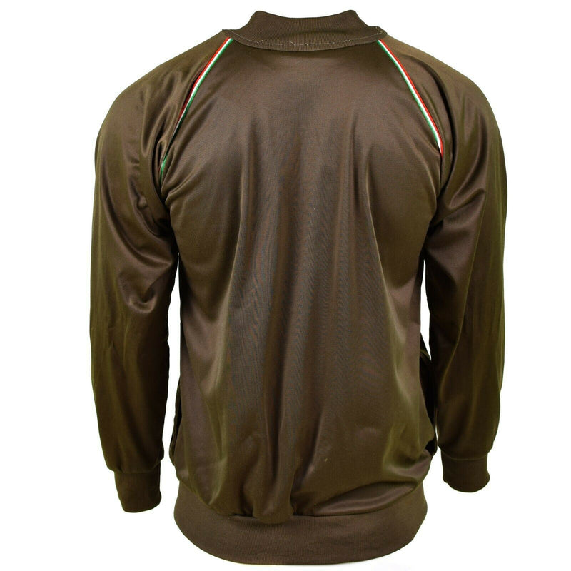 Veste de survêtement d'entraînement de l'armée italienne authentique, veste de sport militaire vintage