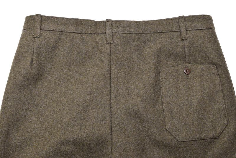 Original Italian military dress uniform pants brown wool vintage trousers army