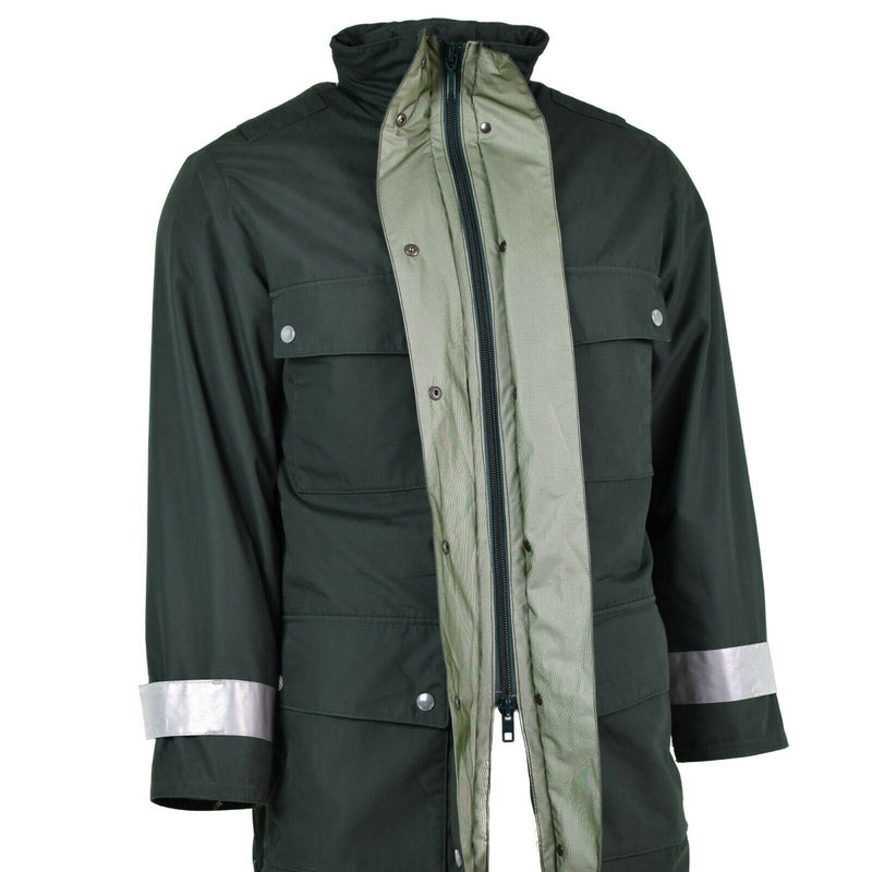 Véritable veste de police allemande GoreTex verte imperméable BGS Parka Border Guard