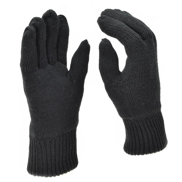 Gants Mil-Tec pour hommes, doublure chaude tricotée THINSULATE™, équipement tactique d'hiver noir