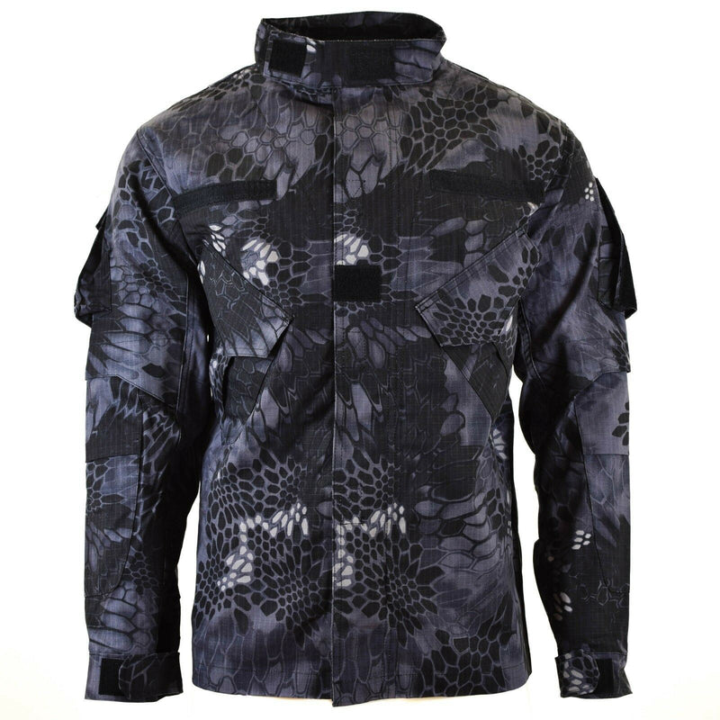 Veste de combat de style militaire de marque Mission Snake Black Camouflage uniforme